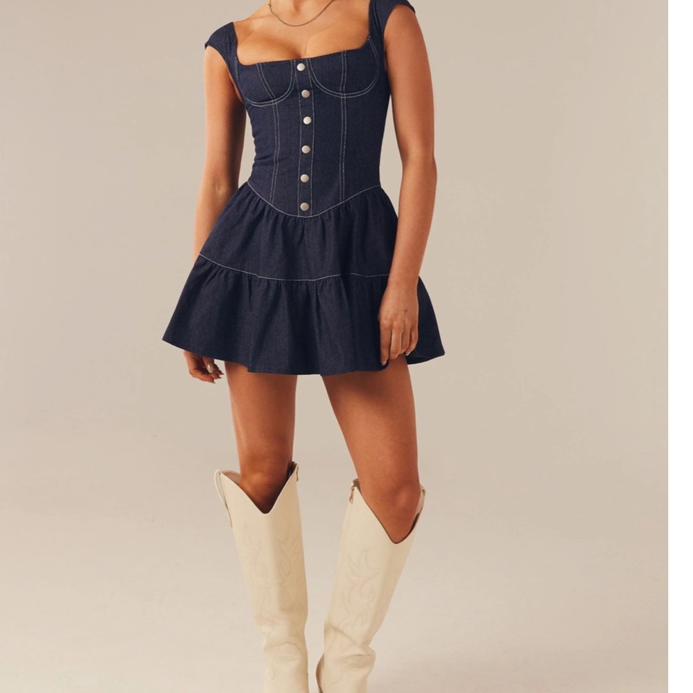 Elegant Denim Dress